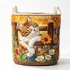 Laundry Basket With Carry Handles, Quilted Polyester Hamper for Clothes, Towels and Everyday Household Storage Needs