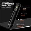 Wireless Tattoo Machine, Rotary Tattoo Pen,Unibody Tattoo Pen Rainbow Button Tattoo Supply for Tattoo Beginners