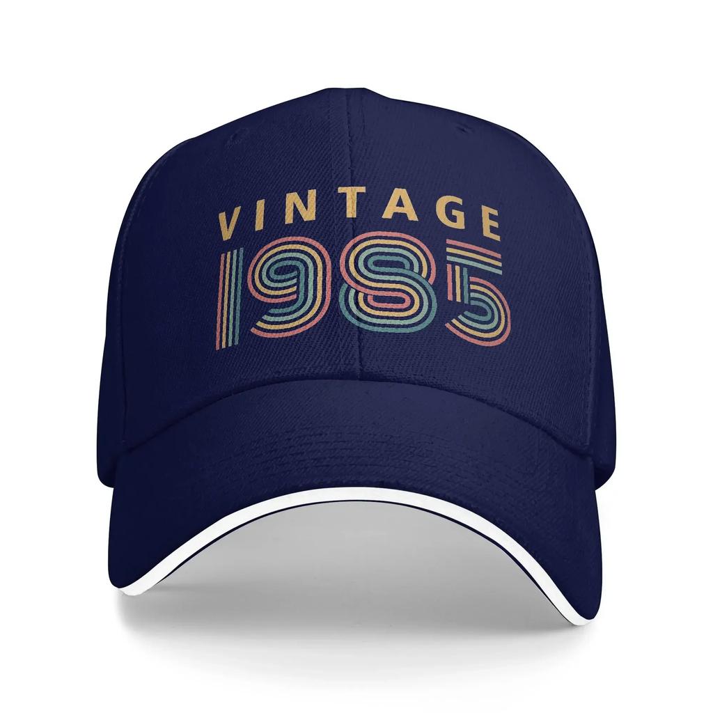 Women Men Vintage 1985 Made In 1985 Outdoor Hat Spring  Adjustable Cap Casual Baseball Cap Hip Hop Sunscreen Hats