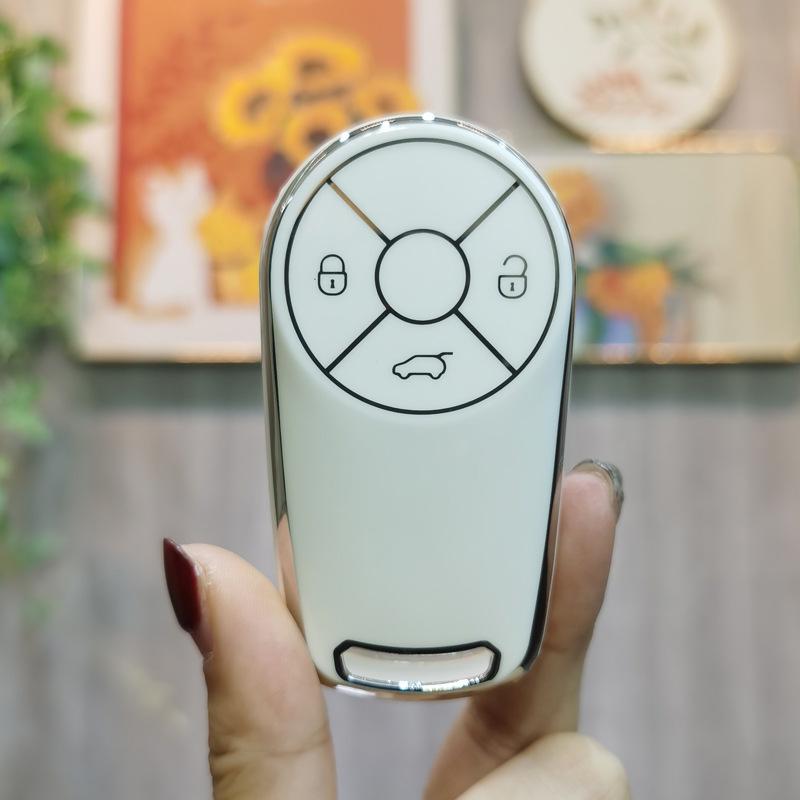 Compatible Key Case for ORA Good Cat, Black Cat R1, White Cat R2 - High-End Car Remote Shell for Men and Women