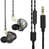 QKZ CK5 Wired Earphones In-Ear Headphones with Mic Volume Control HiFi Stereo Sound Deep Bass Tangle-Free for Phone Laptop PC