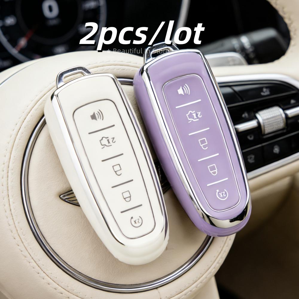 2pcs/lot Key FOB Cover Case Shell for Ford Escape Focus C Max Kuga Edge Explorer Taurus Car Key Case Covers