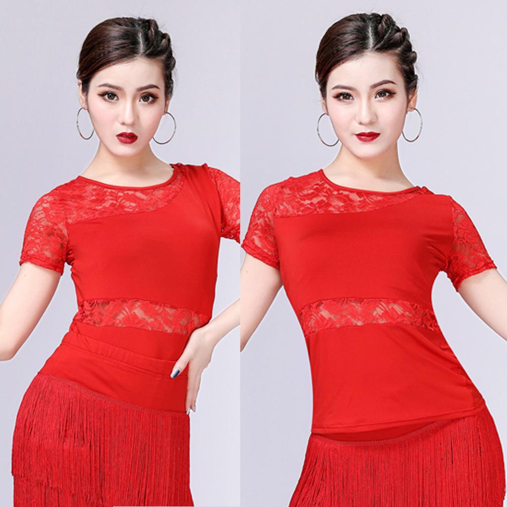 For Womens,Lace Tops Latin Dress,tango,rhythm,