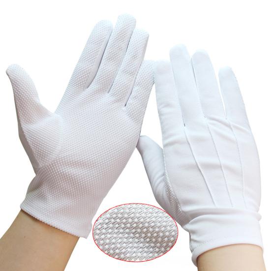 1/2/3 Pairs Formal White Gloves for Men Women, Anti-slip Breathable Uniform Gloves, Costume Dress Gloves for Halloween Cosplay Party