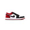 Jordan Air Jordan 1 Bred Toe 1.0 Cushioning, Wear Resistant Low top Vintage Basketball Shoes Unisex Red Black 553558-166(Team766-1.0)