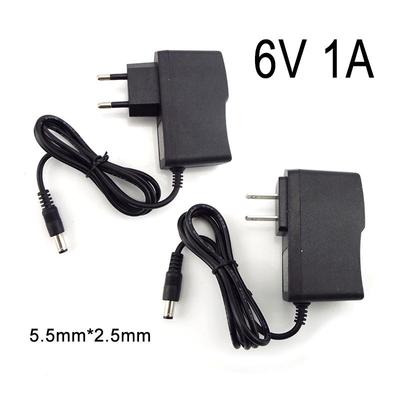 AC DC 100V-240V 6V 1A Netzteil Adapter Ladegerät Konverter Transformator CCTV Kamera LED Strip Lampe 5.5mm*2.5mm US EU Stecker E1