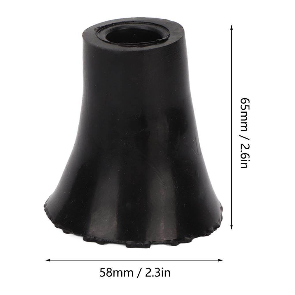5 pièces Embouts de béquille 19 mm Antidérapants Caoutchouc Souple Épais Embouts de Rechange pour Canne de Marche