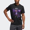 Adidas X Marvel Dame Black Panther Avengers Basketball Short Sleeve T-Shirt Men Tops DU6716