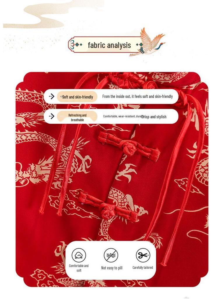 Moderna Ropa de Verano de Dragón Tang para Niños para la Actuación del 1 de Junio