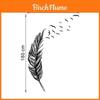 Premium Quality Removable Flying Feather Design Wall Stickers For Elegant Home Decor
