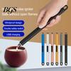 Portable Windproof Igniter 1 Set Electric Long Handle Double Safety Switch USB Charging for Camping Picnic Home Use Safe Ignition Device