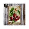 Red Cherry Metal Wall Art Sign for Bar Decor