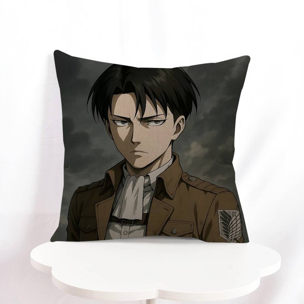L-Levi Ackerman Personalized Pillow Dust Cover Bedroom Kids Party Decoration Pillowcase Birthday Children Gift