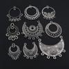 10pcs Antique Silver Plated Vintage Boho Style Connector Charms Pendant DIY Jewelry Making Accessories for Bracelet Necklace