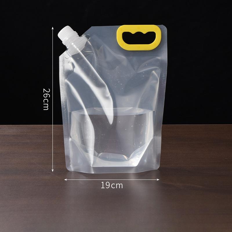 

5-зерновый мешок для хранения, влагонепроницаемый герметичный мешок, сумка для хранения пищевых продуктов, портативный прозрачный всасывающий патрубок 1500g19*26cm прозрачный