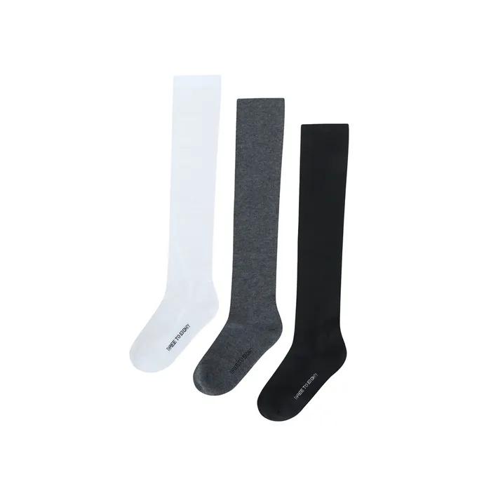 LOGO CUSHION CREW SOCKS (3COLORS)