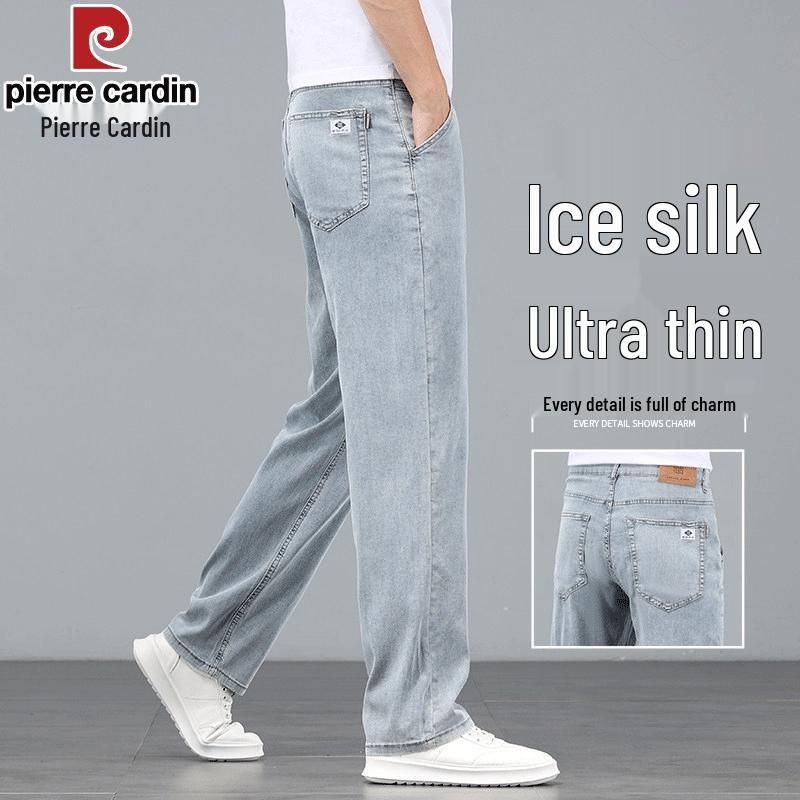 Pierre Cardin Men's Ice Silk Loose Straight Jeans