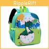 Cartoon Dinosaur Mermaid Unicorn Printed Backpack Suitable Kindergarten For