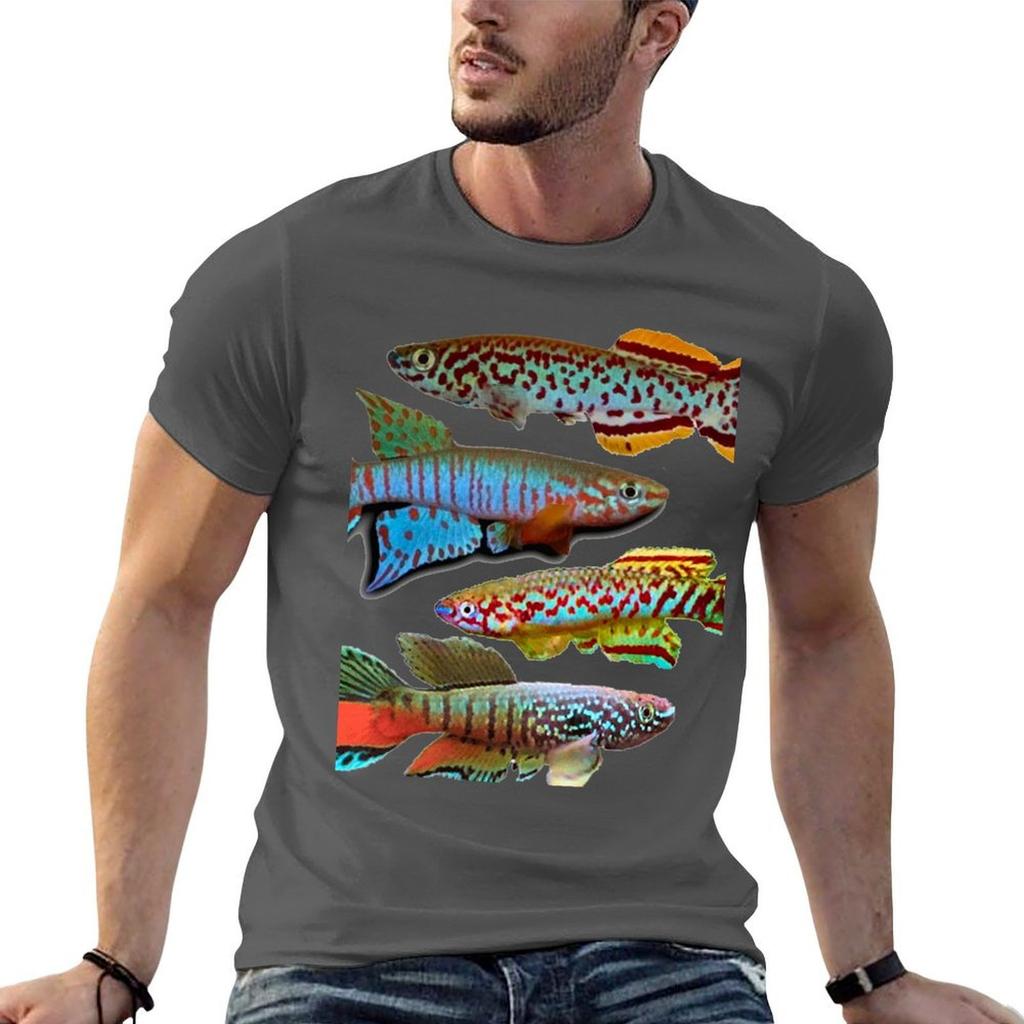 African Killifish TShirt Running Gym Short Sleeve Sports Tee