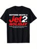 Funny Unisex Jet2 Holiday Graphic T-Shirt Casual Crew Neck Short Sleeve Tee