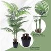 5FT Artificial Palm Tree Faux Areca Palm Plant Dypsis Lutescens Plants In Pot Faux Areca Palm Tree Tropical for Home Decoration