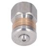 Pressure Washer Nozzle Stainless Steel Brass Compact Mini Drain Sewer Nozzle for Hot and Cold Water 5000 PSI G3 8in
