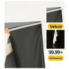 Velcro Full Blackout Curtain No Drill Installation Window Sun Shade UV Protection Door Curtain