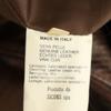Giorgio Armani Python Pattern Genuine Leather Leather Jacket 38 Brown Women Used