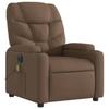 VidaXL Electric Massage Recliner, Relaxation Chair with Adjustable Backrest and Footrest, Seat of 3204588