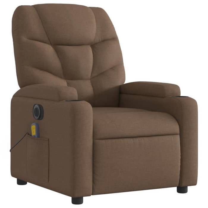 VidaXL Electric Massage Recliner, Relaxation Chair with Adjustable Backrest and Footrest, Seat of 3204588