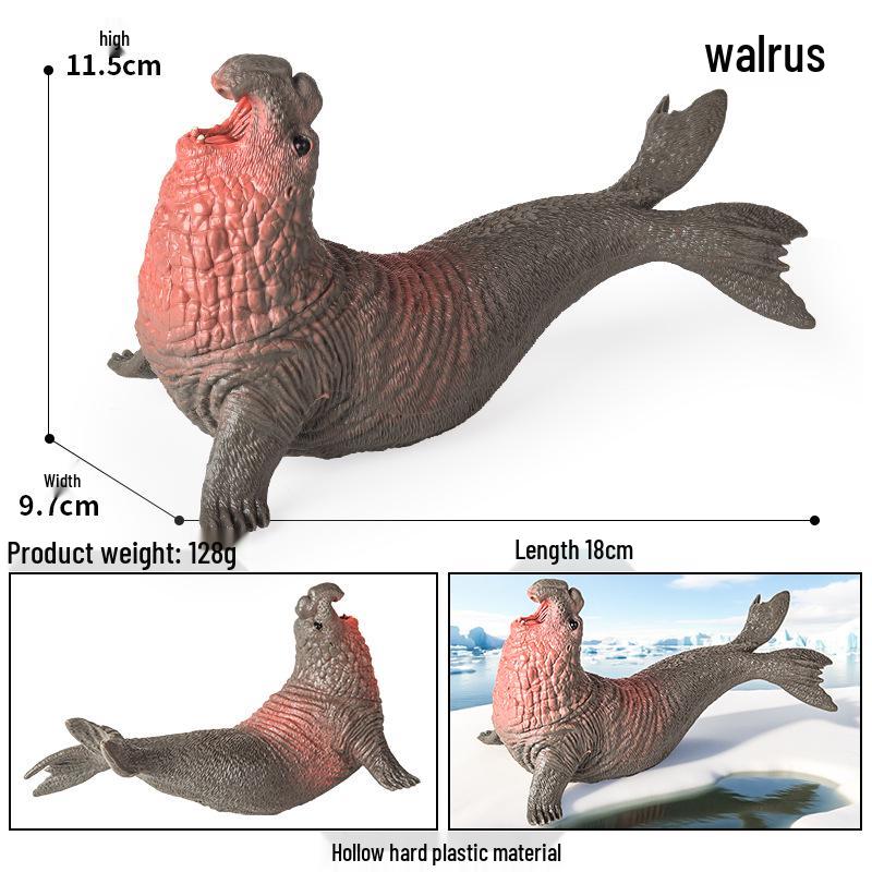 Children's Educational Marine Life Simulation Set: Megalodon, Hammerhead, Orca, and Whale Shark Toys