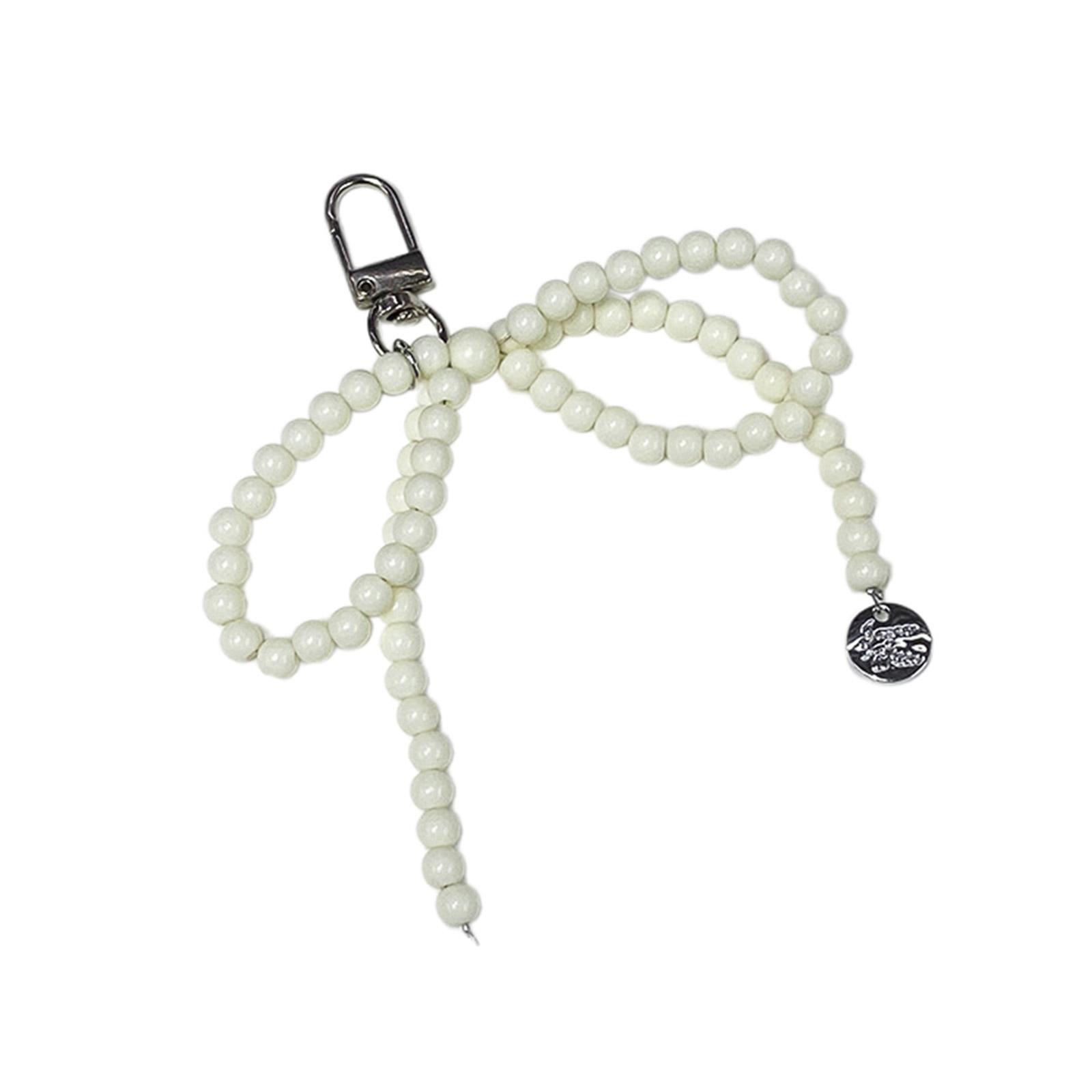 Брелок с жемчужными бусинами и бантом — фото 11