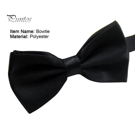 Tie Bow Solid Color Wear Easily Polyester Adjustable Fashion Pre Tied for Formal Occasions Ceremony