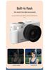 5K HD Flip Screen Camera WD08 with WiFi, Autofocus, Beauty Filters, Retro Mirrorless Design.