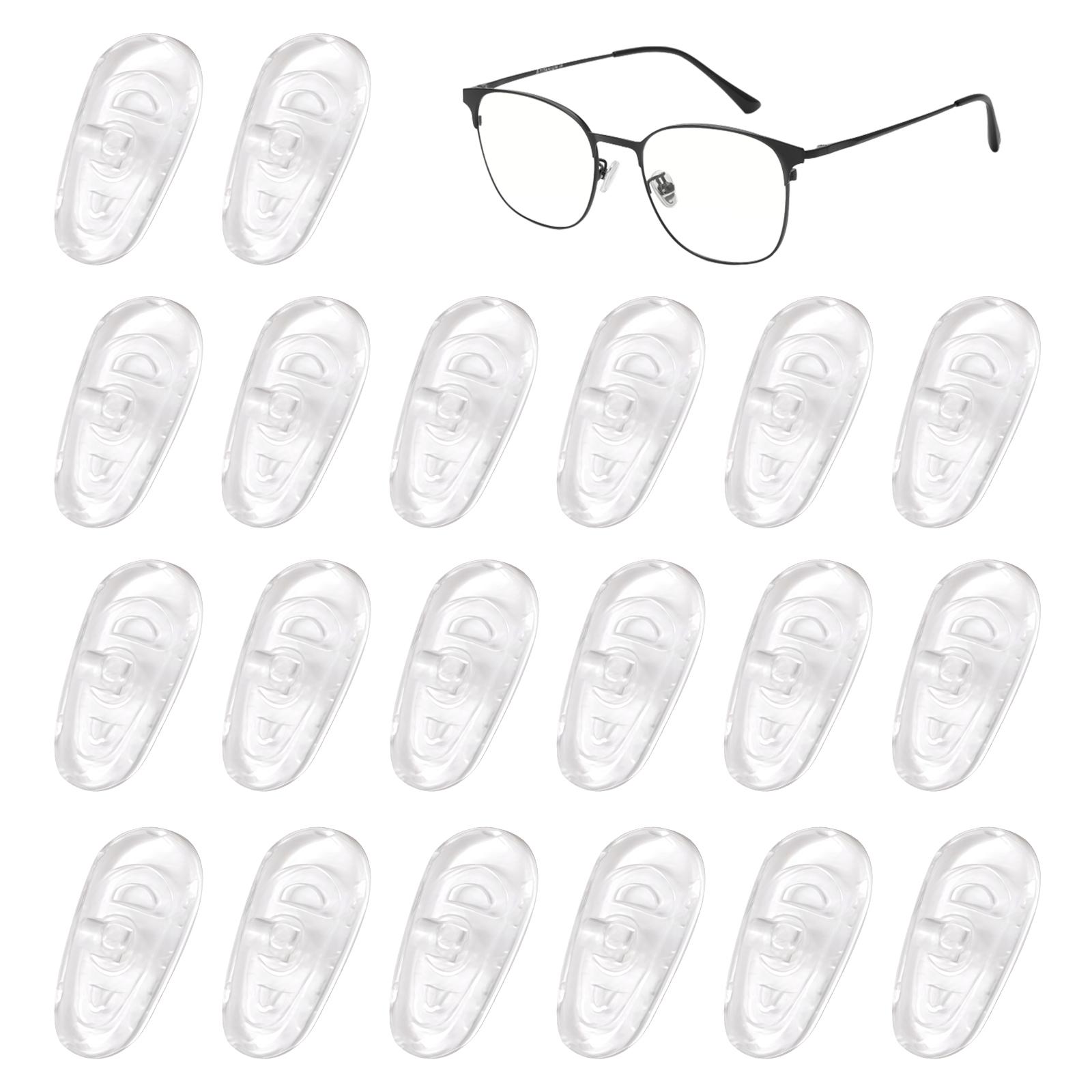 

Упаковка из 20 силиконовых носоупоров для очков Универсальная посадка G14 Мягкий противоскользящий дизайн Аксессуары для очков Запасная часть