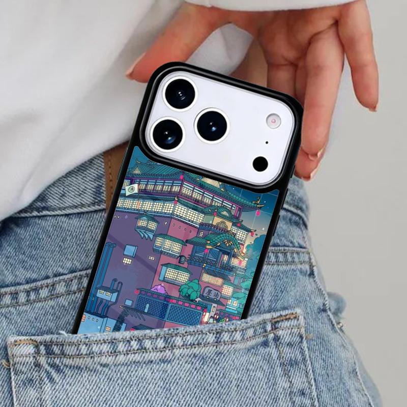 

Эстетичный чехол для телефона в стиле японского аниме для iPhone 16e 15 14 13 12 17 Pro Max Plus Air 17pro Чехол iPhone17