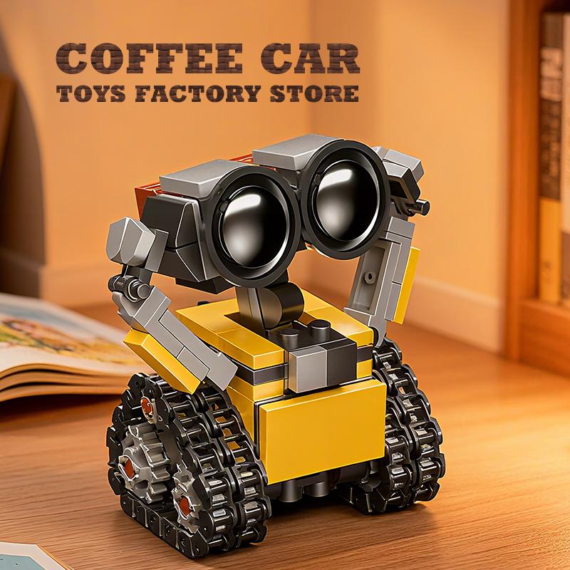 Space Mini Robot MOC Building Bricks Toys 217Pcs Tracked Bot Model Classic Movie Sci-Fi Blocks Dolls Kids Adult Christmas Gifts