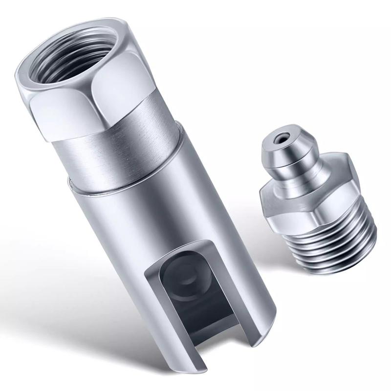 90 Degree Lubricant Grease Coupler Replacement Parts Slide on Grease Adapter Right Angle Grease Coupler Carbon Steel 4cmx1.4cm