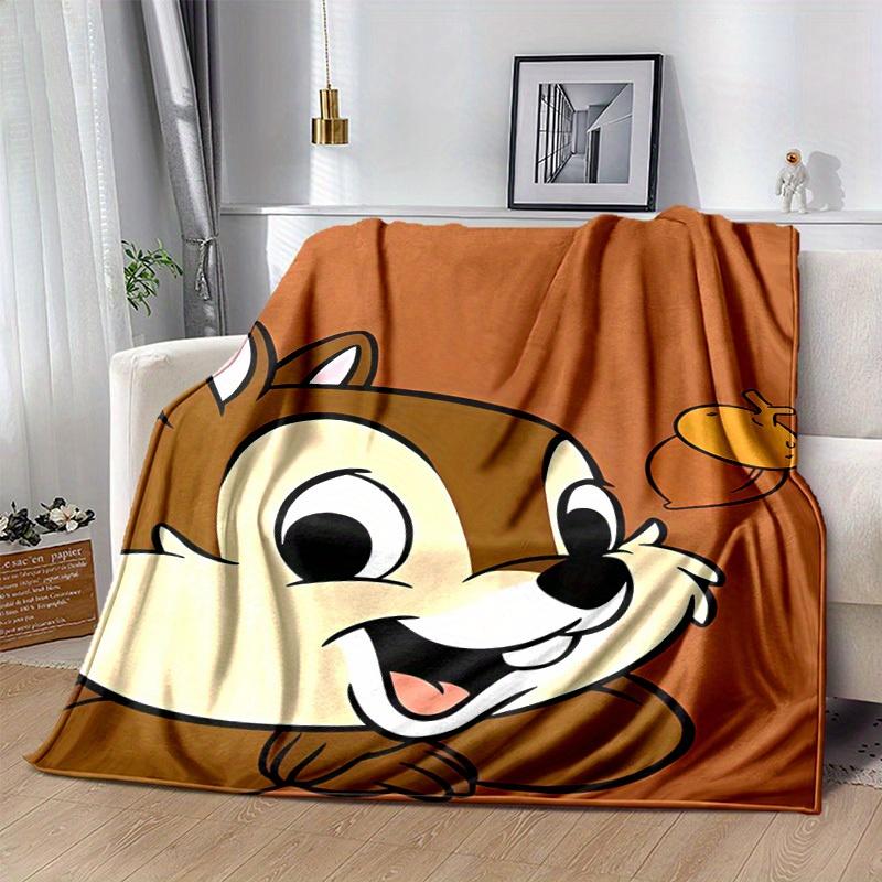 1pc,"Charming Chipmunk Design Throw Blanket Perfect for Home Decor, Couch Cover, Outdoor Use, Travel , Office Nap