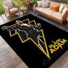 Black Adam Print Rug, Washable Floor Carpet, For Entryway Dorm Laundry Room Office Study, Home Decor Birthday Christmas Gift
