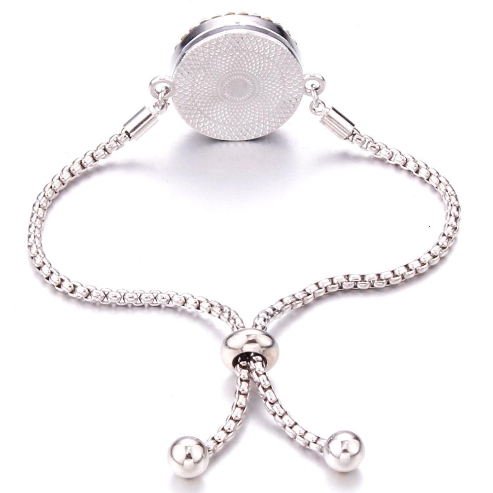 Crystal Rhinestone Aromatherapy Tree of Life Bracelet - Adjustable Titanium Steel with Essential Oil Compartment.