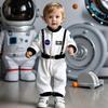 Toddler Astronaut Costume Baby Boys Space Suit Rompers Infant Halloween Birthday Party Cosplay Fancy Dress Jumpsuit