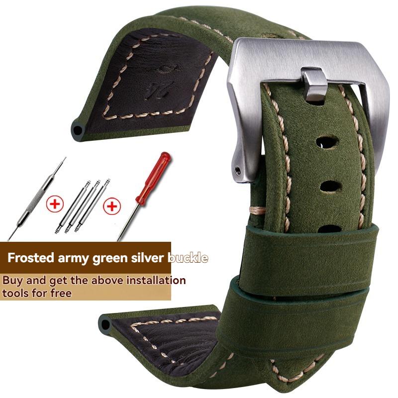 Handgefertigtes Echtlederarmband für Panerai PAM 441/PAM 111/PAM 386, 20mm 22mm 24mm 26mm Herren Luxus-Uhrenarmband Ersatz