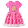 Children's Korean Style Rainbow Sequin Princess Dress - Short Sleeve for Summer, Long Sleeve for Spring/Autumn