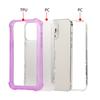 For iPhone 16 Pro Case TPU+PC 3-in-1 Matte Phone Cover Reinforced Corners