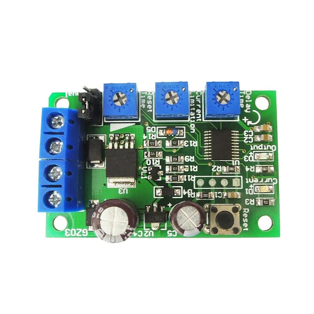 6V 12V 24V 10A DC Motor Current Limiter Module Adjustable Overload Protection Board Stall Protection Switch for DIY Electronics Fuse Holders1