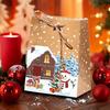 10pcs Drawstring Closure Gift Wrapping Bags Thicken Snowman Gift Bags  Party Decoration