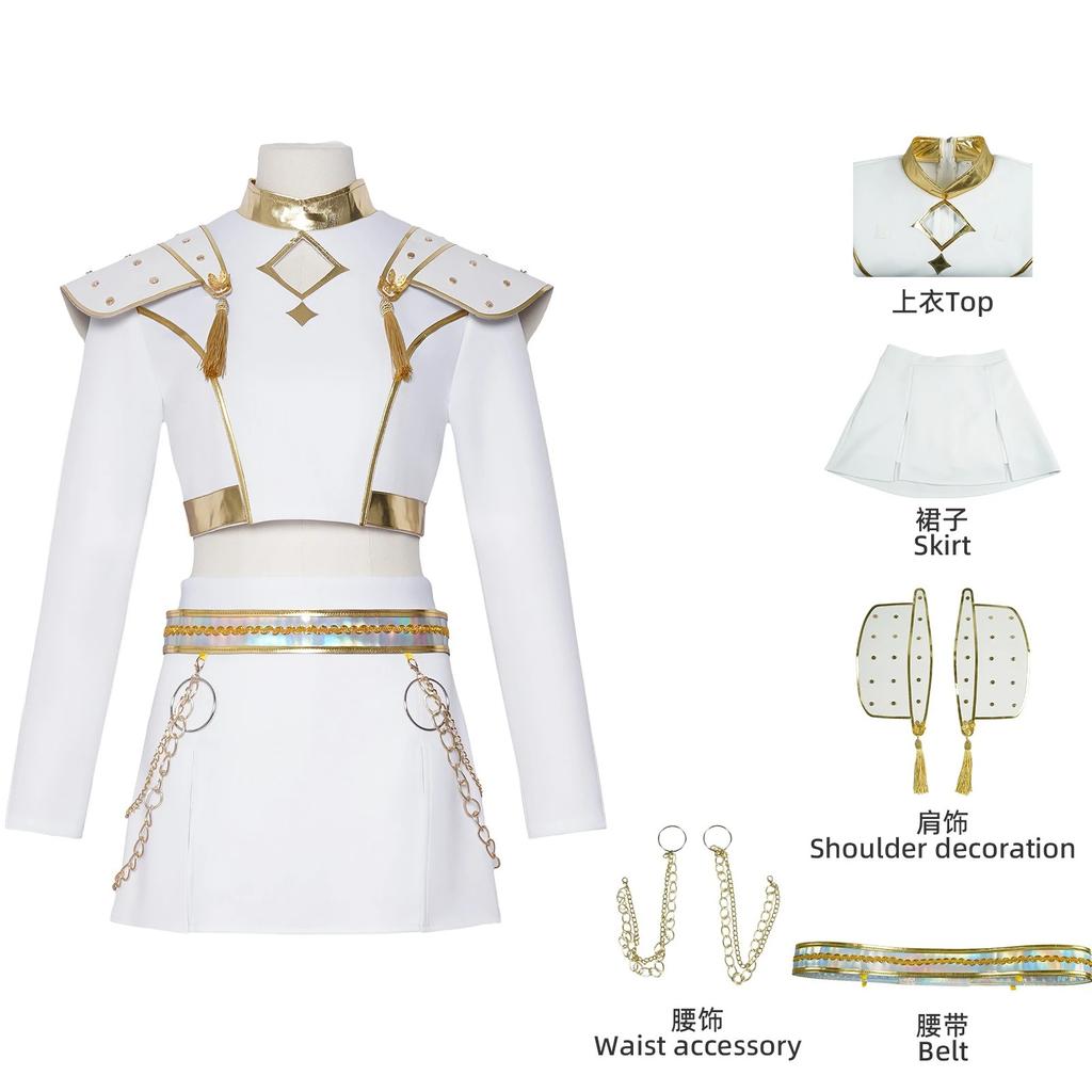 Kids Rumi Zoey Mira Cosplay KPop Demon Hunters Costume Women Girls Black Golden Suit Saja Boys Halloween Role Playing Outfits