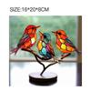 Acrylic Hummingbird Bird Wall Artwork Decor for Home Garden Decorative Outdoor Statues Sculptures Miniatures Ornaments Bedroom