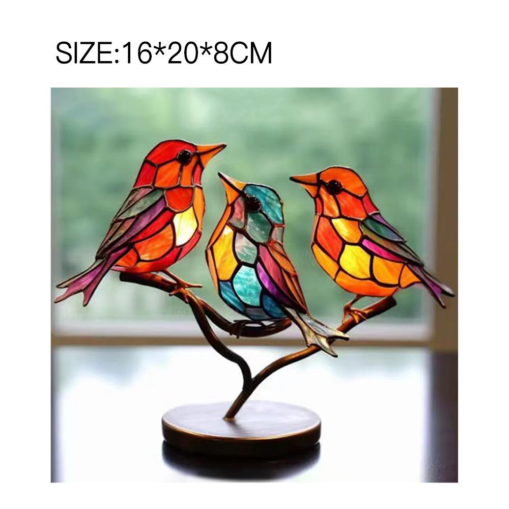 Acrylic Hummingbird Bird Wall Artwork Decor for Home Garden Decorative Outdoor Statues Sculptures Miniatures Ornaments Bedroom